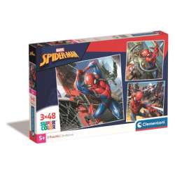 PROMO Clementoni Puzzle 3x48el SuperColor square Marvel Spiderman 25316 (25316 CLEMENTONI)