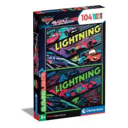 Clementoni Puzzle 104el Glowing - Cars Auta Glow Racers 25758 (25758 CLEMENTONI) - 1