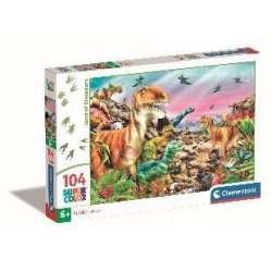 Puzzle 104 Super Kolor Land of Dinosaurs