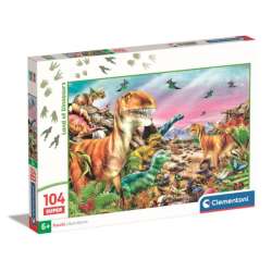 Clementoni Puzzle 104el Super Kraina Dinozaurów 25779 (25779 CLEMENTONI) - 1