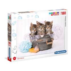 Clementoni Puzzle 180el Trzy śliczne kociaki. Lovely kittens 29109 (29109 CLEMENTONI) - 1