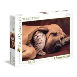 Clementoni Puzzle 500el HQ Fototeca: Pies z kotem 35020 (35020 CLEMENTONI) - 1