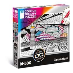 Clementoni Puzzle 500el 3D Color Therapy - Latarnia 35052 p6 (35052 CLEMENTONI) - 1