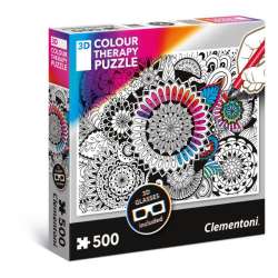 Clementoni Puzzle 500el 3D Color Therapy - Kwiaty 35053 p6 (35053 CLEMENTONI) - 1