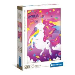 Clementoni Puzzle 500el Fantastyczne zwierzęta Unicorn Jednorożec 35100 (35100 CLEMENTONI) - 1