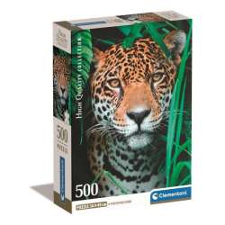 Clementoni Puzzle 500el Compact Jaguar w dżungli. Jaguar in the jungle 35541 (35541 CLEMENTONI) - 1