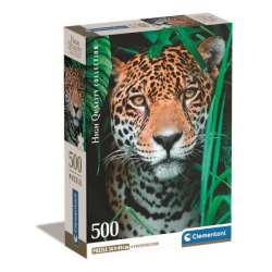 PROMO Clementoni Puzzle 500el Compact Jaguar w dżungli. Jaguar in the jungle 35541 (35541 CLEMENTONI)