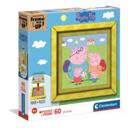 Clementoni Puzzle 60el Frame me up Świnka Peppa 38809 (38809 CLEMENTONI) - 1