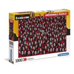 Clementoni Puzzle 1000el Impossible Dom z papieru. La casa de papel 39527 (39527 CLEMENTONI) - 1