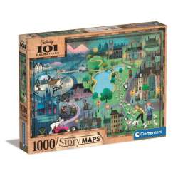 Puzzle 1000 elementów Story Maps 101 Dalmatynczyków (GXP-812568) - 1