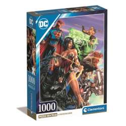 PROMO Clementoni Puzzle 1000el Compact DC Comics Justice League 39852 (39852 CLEMENTONI) - 1