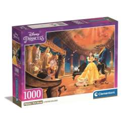 Clementoni Puzzle 1000el Compact Disney Princess. Piękna i Bestia 39854 (39854 CLEMENTONI) - 1