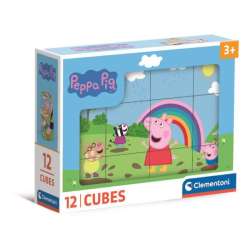 Clementoni Klocki obrazkowe 12el Świnka Peppa. Peppa Pig 41195 (41195 CLEMENTONI)