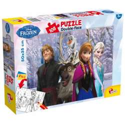 Puzzle dwustronne 108 Frozen -do kolorowania (304-49301) - 1