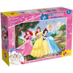 Puzzle dwustronne Maxi 35 elementów Princess Księżniczki 66704 LISCIANI (304-66704) - 1