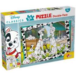 Puzzle dwustronne 24el. 50x35cm 101 Dalmatyńczyków Disney Classic 86214 LISCIANI (304-86214) - 1
