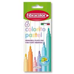 Pisaki Colorito Pastel 6 kolorów FIBRACOLOR