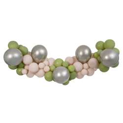 Girlanda balonowa Oliwkowo-szampańsko-latte 65szt - 1