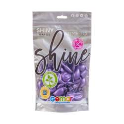 Balony shiny fioletowe 13cm 100szt