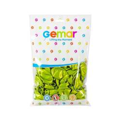 Balony metaliczne pistacjowe 25cm 100szt.