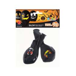 Balony premium halloweenowe twarze 3szt - 1