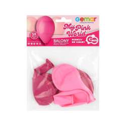 Balony Premium My Pink World różowe 12.5cm 5szt - 1