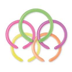 Balony rurki fluor 100szt - 1