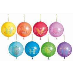 Balony pastelowe piłka z nadrukiem MIX 50szt - 1
