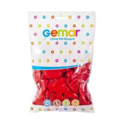 Balony pastelowe czerwone 21cm 100szt - 1