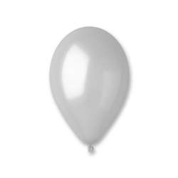 Balony metal srebrne 20cm 100szt - 1