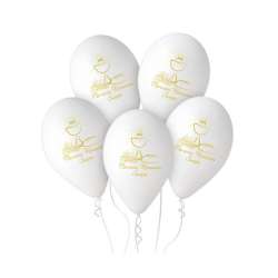 Balony Premium Hel Pierwsza Komunia Św. (kielich) 13" 25 szt (GS120/PKK/25) - 1