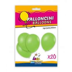 Balony jasnozielone 26cm 20szt