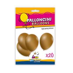 Balony metaliczne złote 26cm 20szt