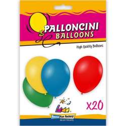 Balony lateksowe mix kolorów 26cm 20szt