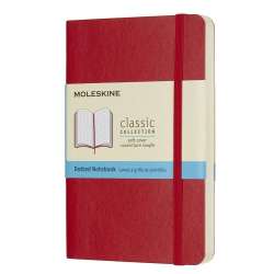 Notes Classic 9x14 miękka op. kropki czerwony