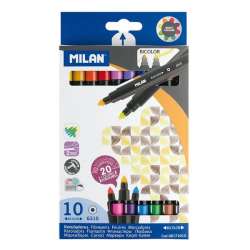 Flamastry Bicolor dwustronne 10/20kol cienkie. MILAN p12 (06171010 MILAN) - 1