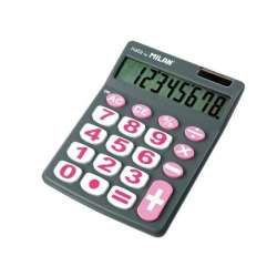 Kalkulator 8 pozycji duże klawisze szary MILAN (151708GBL MILAN)
