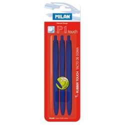Długopis P1 Touch niebieski (3szt) MILAN