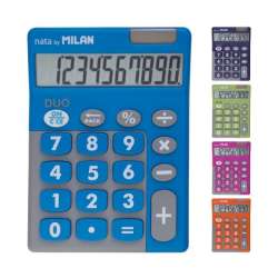 Kalkulator 10 poz. TOUCH DUO duże klawisze mix kol., displ. 6 szt. MILAN Cena za 1szt (159906 MILAN) - 1