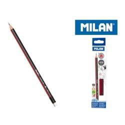 Ołówek trójkątny HB z gumką (12szt) MILAN - 1