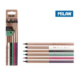 Kredki sześciokątne 6 kolorów MILAN (0713206) - 1