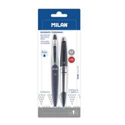 Długopis + ołówek mechaniczny Capsule Silver MILAN (BWM10414) - 1