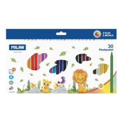 Kredki świecowe 30 kolorów okrągłe MILAN (022R30) - 1