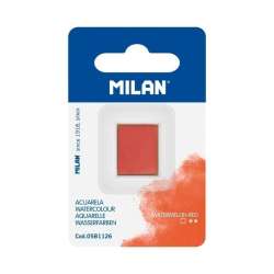 Farba akwarelowa w kostce arbuzowa czerwień MILAN - 1