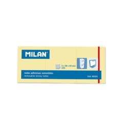 Karteczki samoprzylepne 3x38x50/100K żółte MILAN - 1