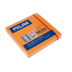 Karteczki samoprzylepne 76x76 neon.pomarańcz MILAN (85435 MILAN)