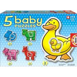 EDUCA BABY PUZZLE FARMA -5 PUZZLI +12m (14865) - 1