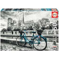 Puzzle 500 Niebieski rower/Katedra Notre Dam G3 (GXP-720941)