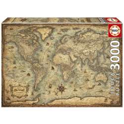 Puzzle 3000 Mapa świata