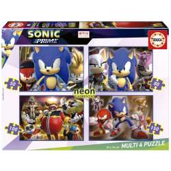 Puzzle 4w1 Sonic Prime (fluorescencyjne) - 1